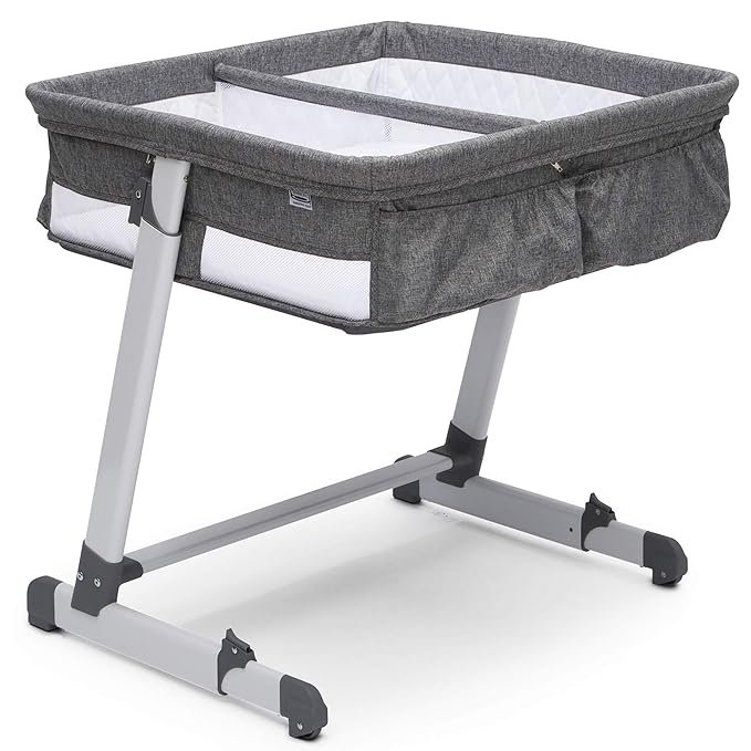 twin bedside bassinet